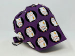 Load image into Gallery viewer, Lucky Cats On Purple - Cotton Dobby
