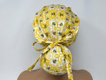 Load image into Gallery viewer, Bees - Gold Medallion - Light  - Ponytail

