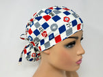 Load image into Gallery viewer, Japanese Checkered Floral - Cotton Dobby - Ponytail
