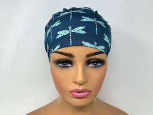 Dragonflies on Navy - Ponytail