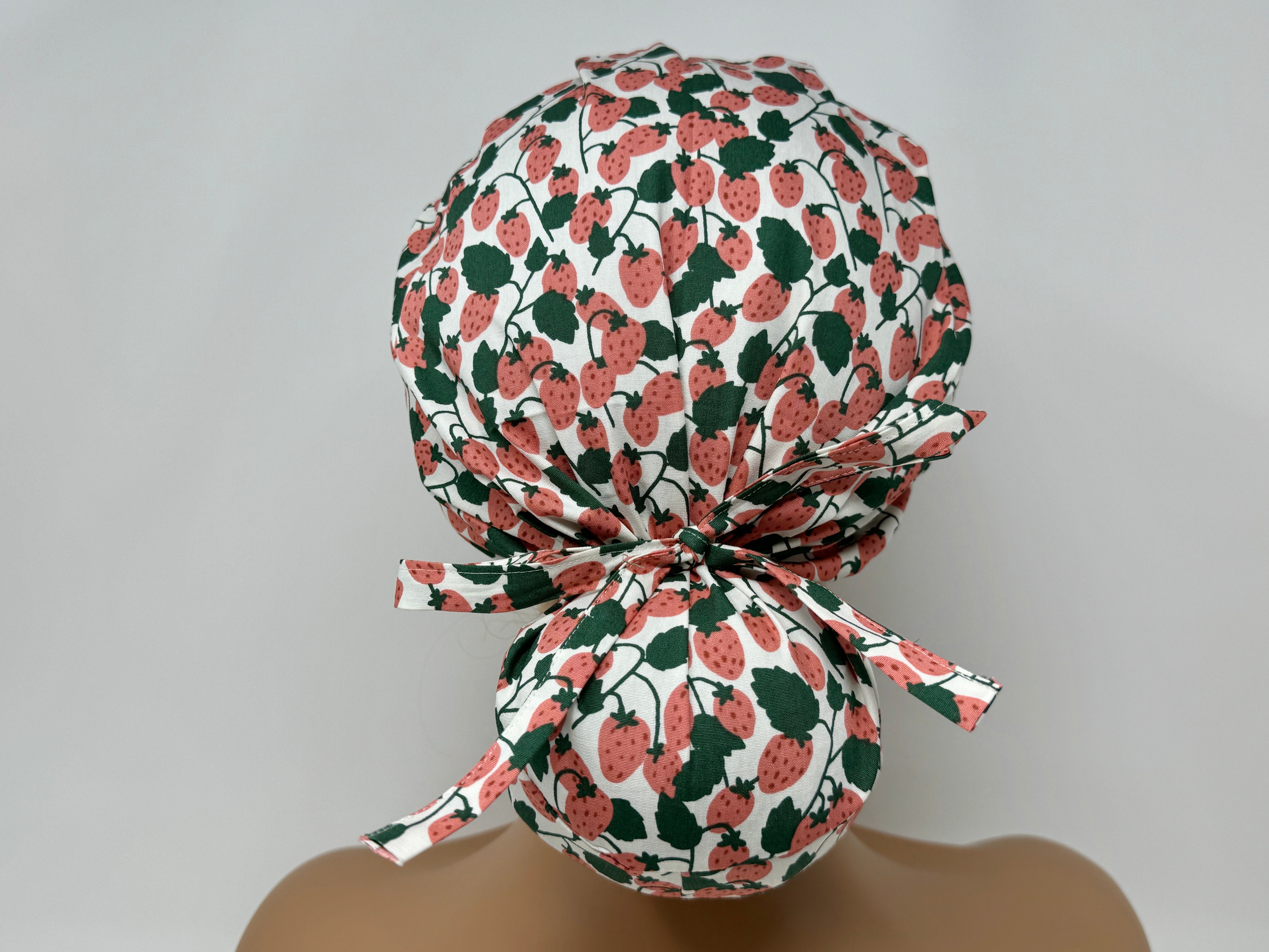 Strawberry On Cream  - Ponytail-Japanese Fabric