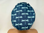 Load image into Gallery viewer, Dragonflies on Navy - Ponytail
