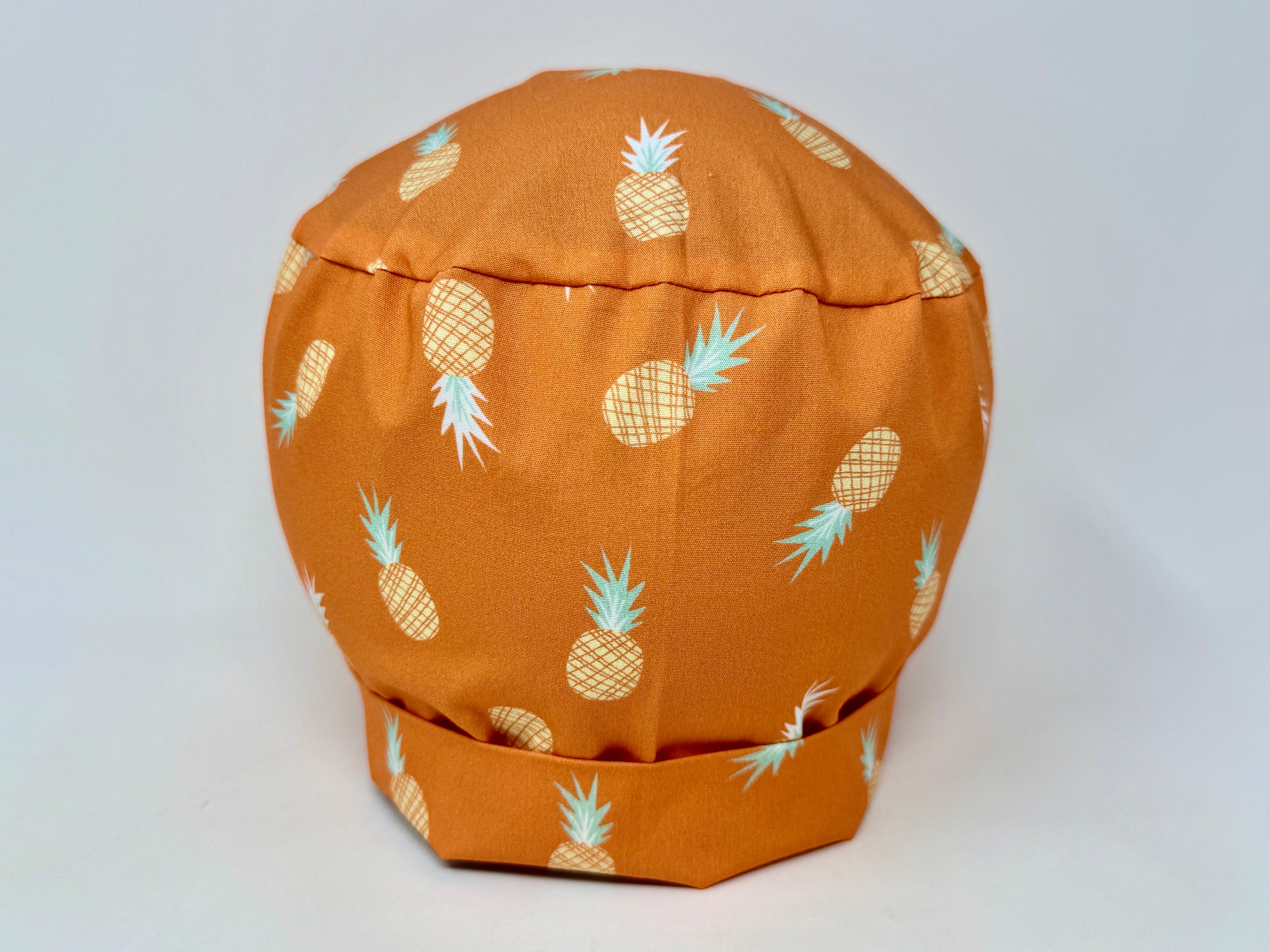 Hawaiian Pineapples on Orange - Scrub Hat