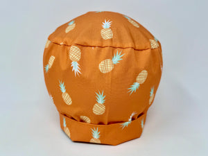 Hawaiian Pineapples on Orange - Scrub Hat