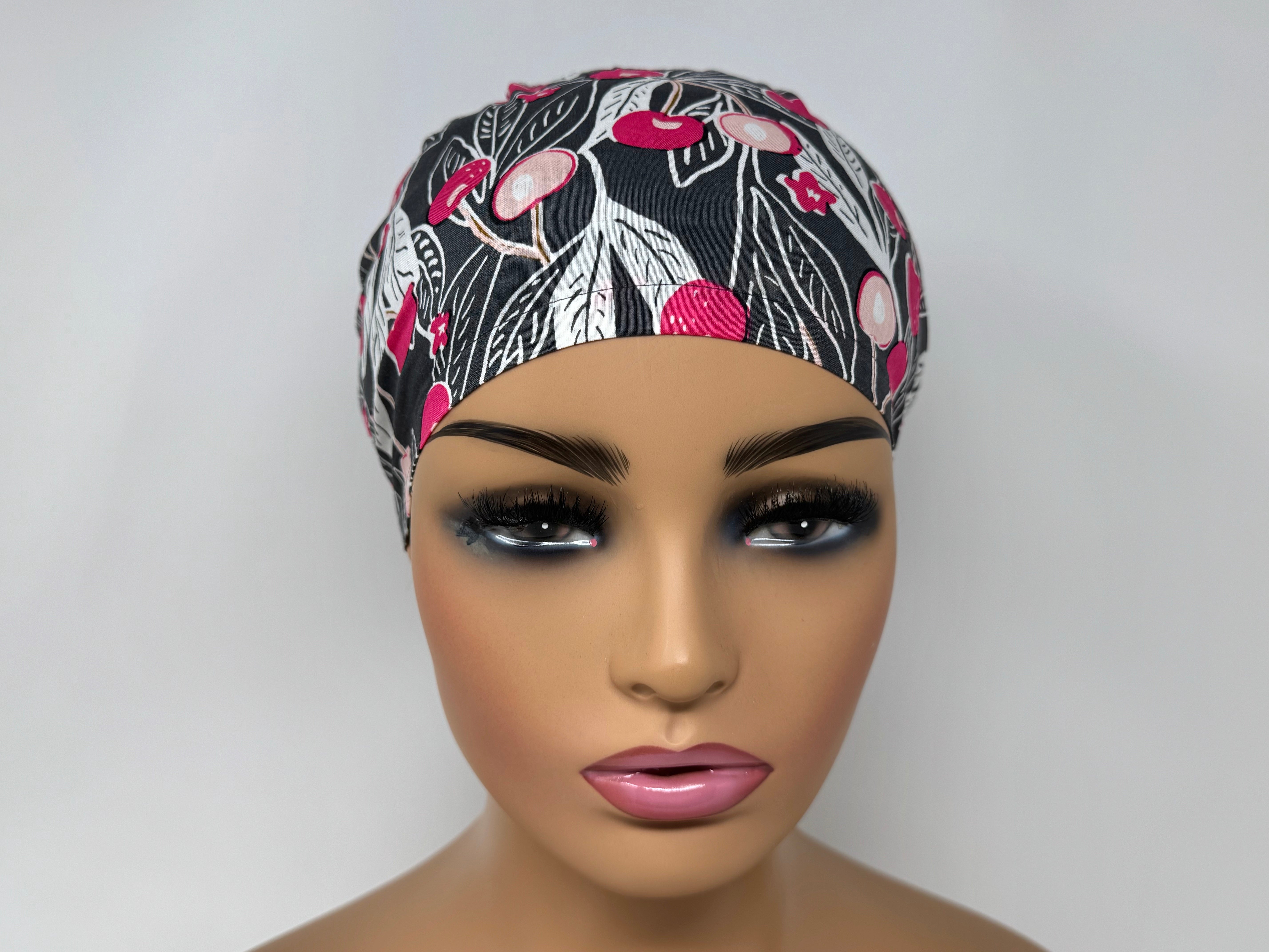 Cherries B - Japanese fabric - Ponytail