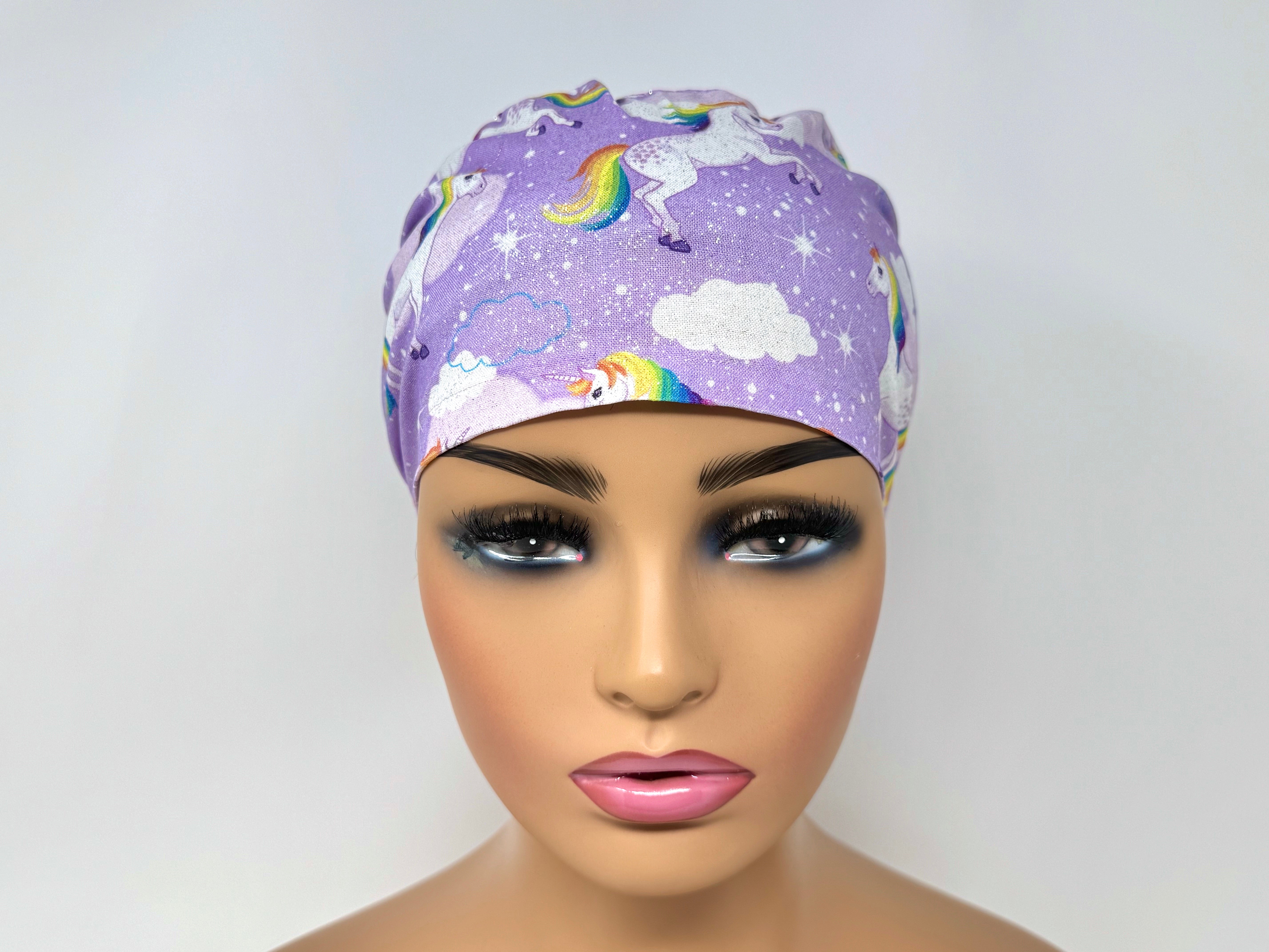 Unicorn with Sparkles - Silver Metallic Print - Ponytail