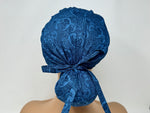 Load image into Gallery viewer, Swirl Pattern on Royal Blue - Ponytail
