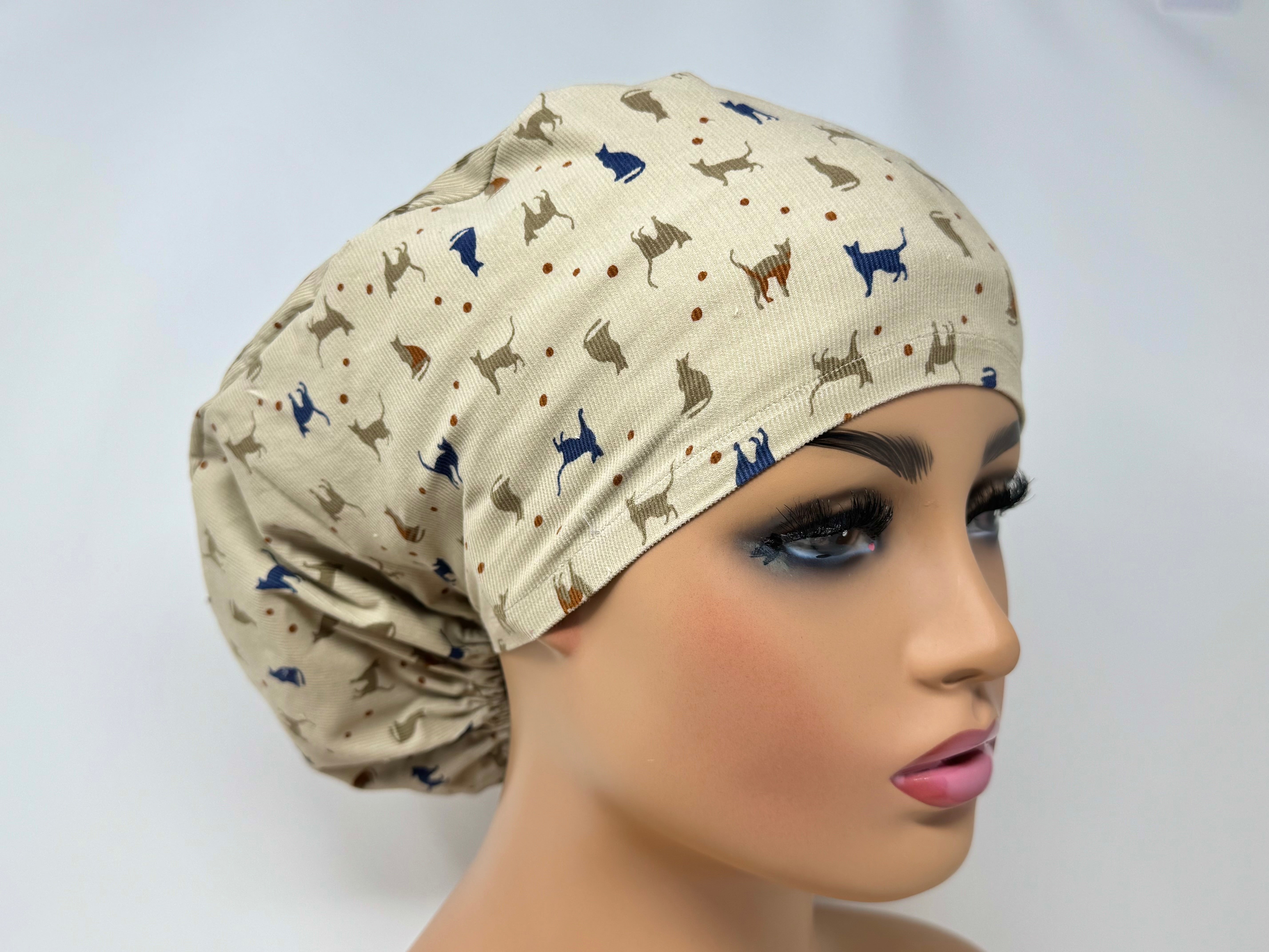 Cats and Pindots B -Cotton Corduroy - Ponytail