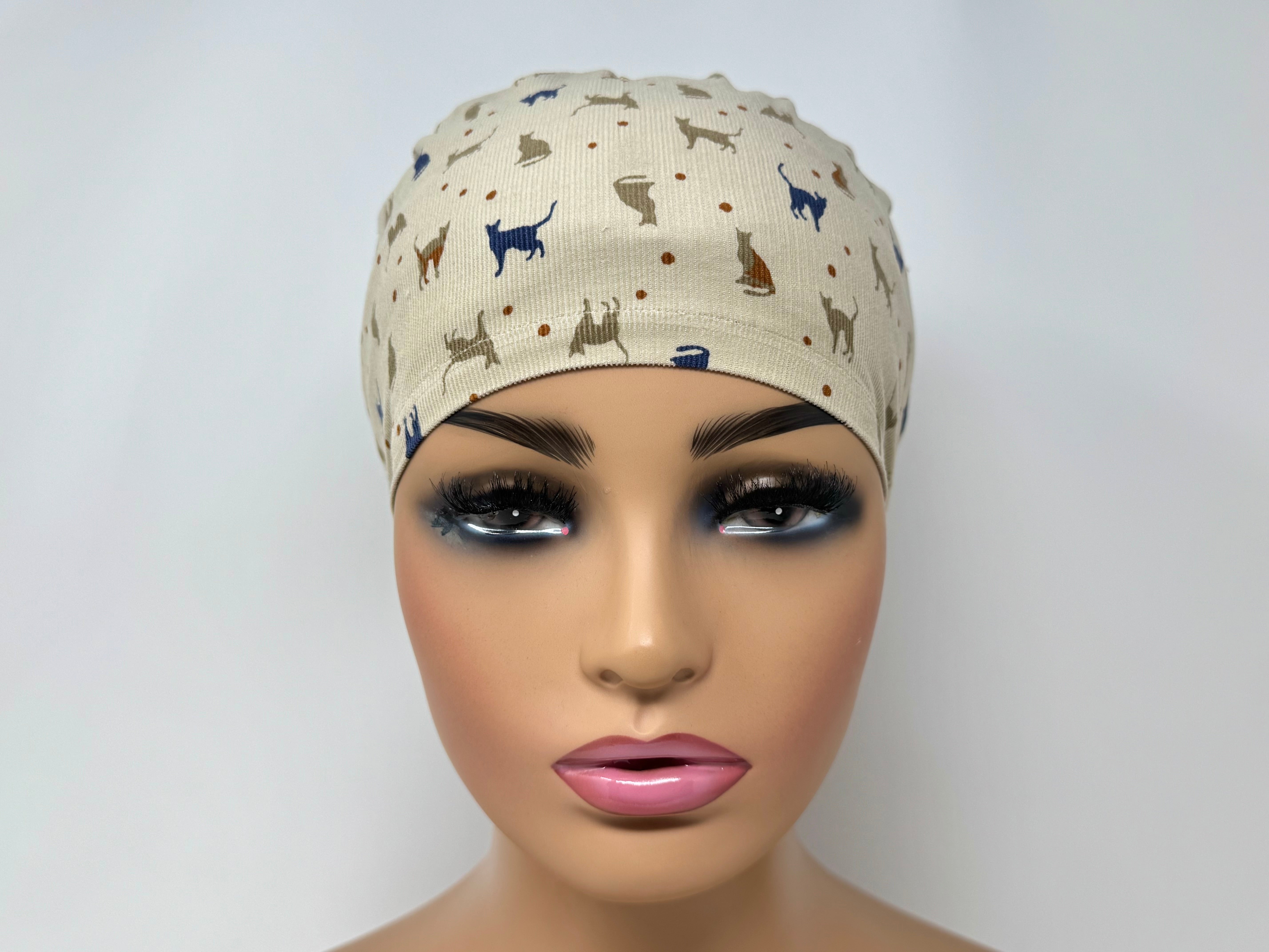 Cats and Pindots B -Cotton Corduroy - Ponytail