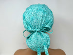 Load image into Gallery viewer, Teal Vines *Silver Metallic Print* - Ponytail
