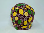 Load image into Gallery viewer, Lemons on  Rusty Maroon - Cotton Lawn
