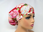 Load image into Gallery viewer, Peony Flowers - Cotton Dobby - Ponytail
