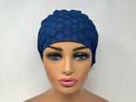 Load image into Gallery viewer, Polka on Navy II  - Ponytail
