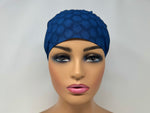 Load image into Gallery viewer, Polka on Navy II  - Ponytail
