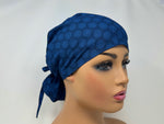 Load image into Gallery viewer, Polka on Navy II  - Ponytail
