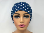 Load image into Gallery viewer, Polka on Navy - Ponytail
