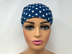Load image into Gallery viewer, Polka on Navy - Ponytail
