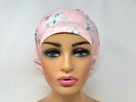 Load image into Gallery viewer, Grey Floral on Pink - Ponytail
