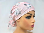 Load image into Gallery viewer, Grey Floral on Pink - Ponytail
