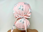 Load image into Gallery viewer, Grey Floral on Pink - Ponytail
