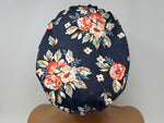 Load image into Gallery viewer, Large Pink Floral on Grey - Ponytail
