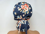 Load image into Gallery viewer, Large Pink Floral on Grey - Ponytail
