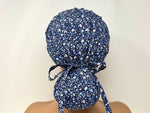 Load image into Gallery viewer, Small  Floral on Ripple - Ponytail
