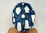 Load image into Gallery viewer, Spooky Cats on Blue - Ponytail
