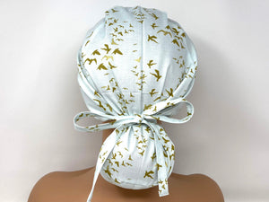 Sky of Doves with *Golden Metallic Print* - Ponytail