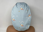 Load image into Gallery viewer, Jasmine Flowers on Baby Blue - Ponytail
