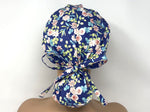 Load image into Gallery viewer, Mixed Floral on Royal Blue - Ponytail
