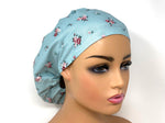 Load image into Gallery viewer, Country Roses on Teal - Ponytail
