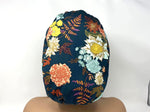 Load image into Gallery viewer, Coral Yellow Teal Floral Bouquet - Ponytail
