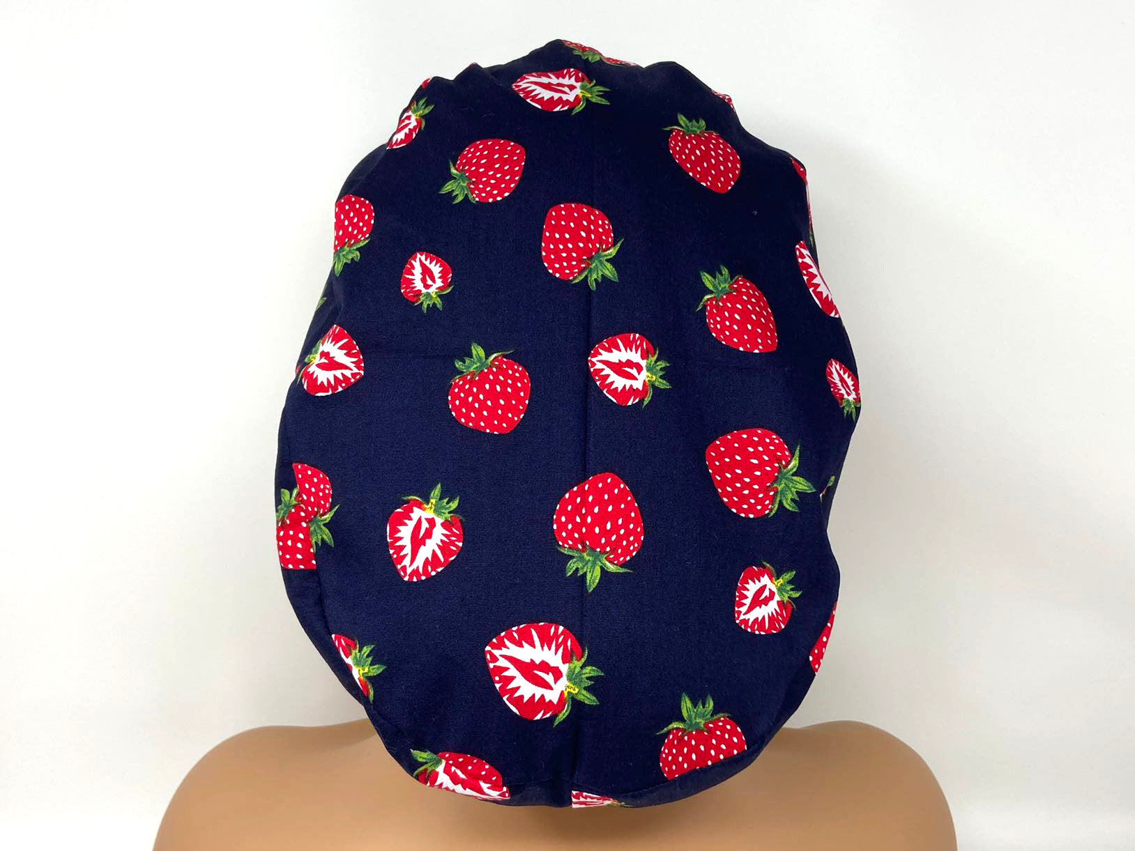 Strawberries on Navy - Ponytail