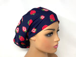 Load image into Gallery viewer, Strawberries on Navy - Ponytail
