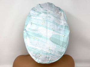 Golden Stars in Teal Clouds *Golden Metallic Print* - Ponytail