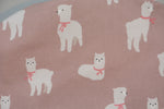 Load image into Gallery viewer, Fluffy Alpaca Llama on Petal pink
