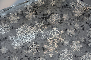 Christmas Snowflakes on Grey