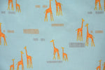 Load image into Gallery viewer, Giraffe and Baby on Blue
