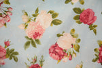 Load image into Gallery viewer, Pink Roses and Polka Dots on Sky Blue
