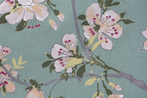 Cherry blossoms on Teal