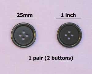 Black Button Add-on (One Pair)