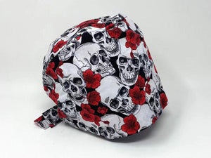 Red Floral Skull