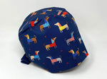 Load image into Gallery viewer, Colorful Dachshund on Navy
